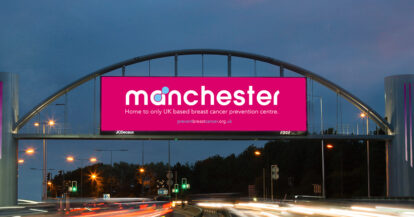 Outdoor media banner for Prevent breast cancer