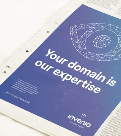 Invenio advert mockup